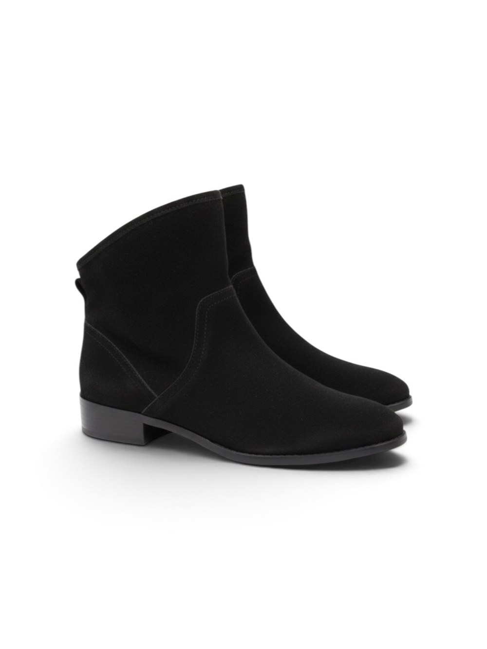 NEW Lucky Brand Lollin Black Suede Ankle Boots Sz 7.5